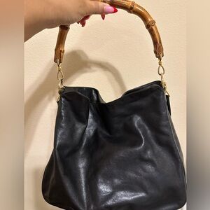 Gucci Bamboo Leather Shoulder Bag